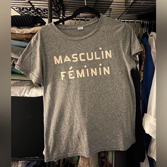 Clare V Gray Short Sleeve Tee - Picture 1 of 8